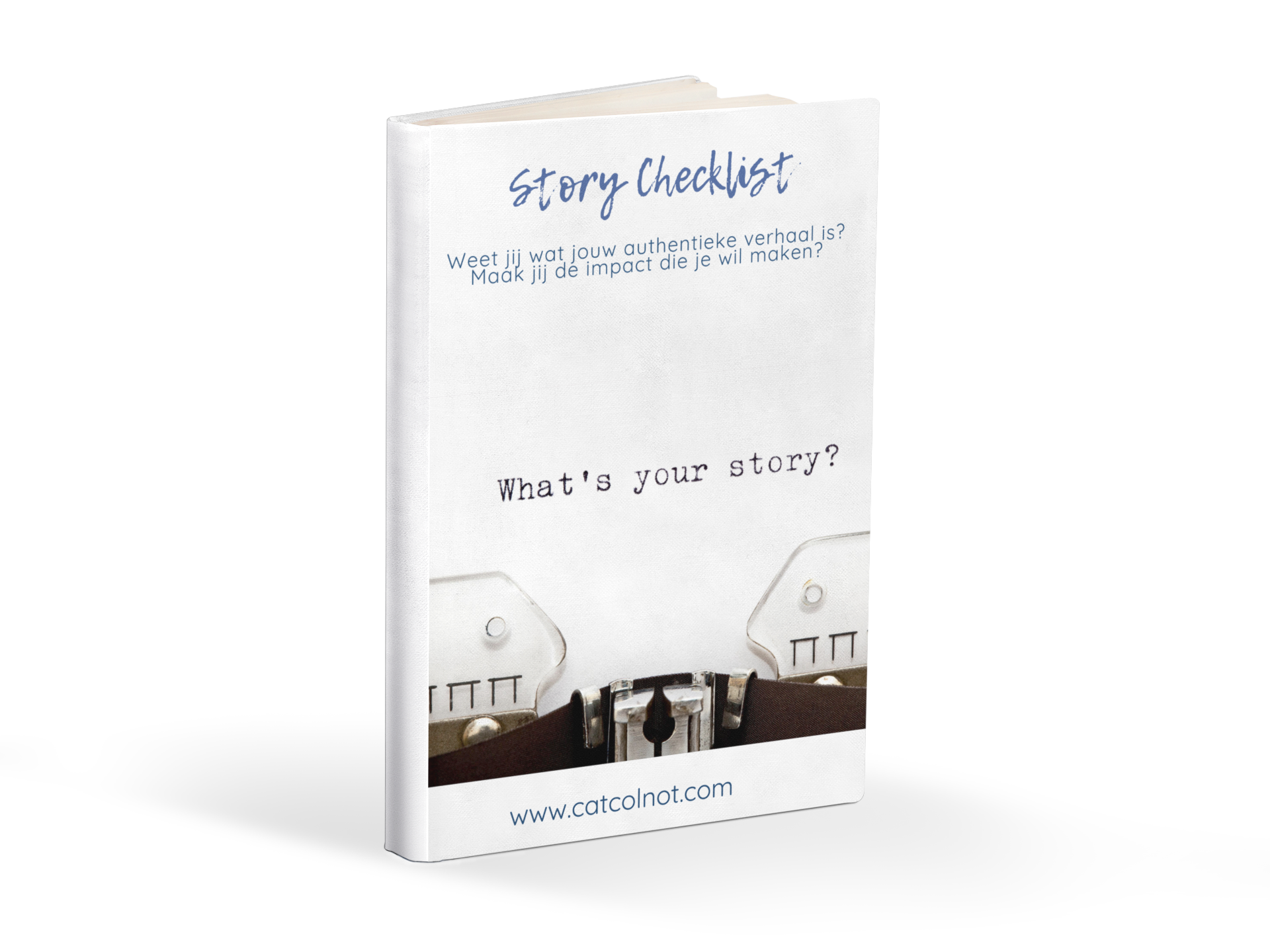 Story Checklist e-book mockup rechtop